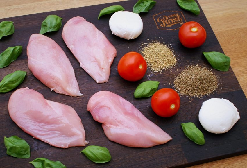 Zutaten für italienisches Hähnchenbrustfilet Zutaten für italienisches Hähnchenbrustfilet