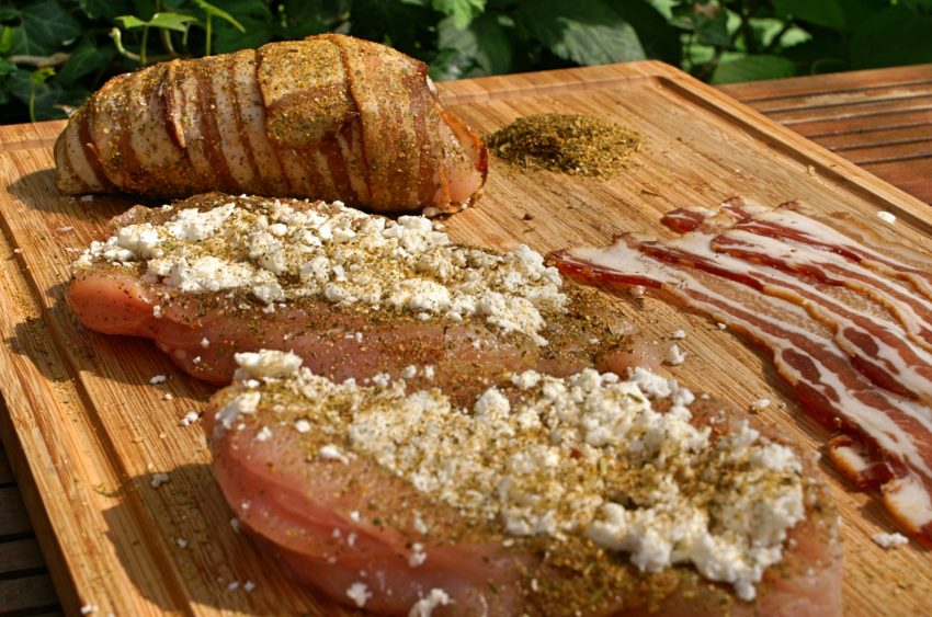 Mediterranes Hahnchenbrustfilet Gefullt Mit Feta Im Baconmantel